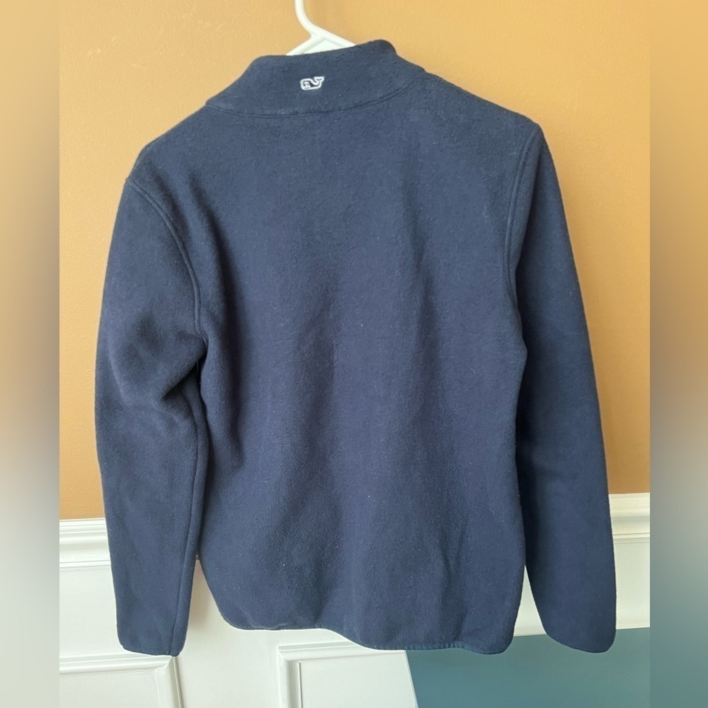 VINEYARD VINES Women’s Navy Blue Fleece Sweatshirt Size Medium Preppy Hiking - Picture 4 of 5
